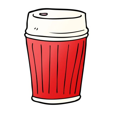 çizgi film doodle kahve almak