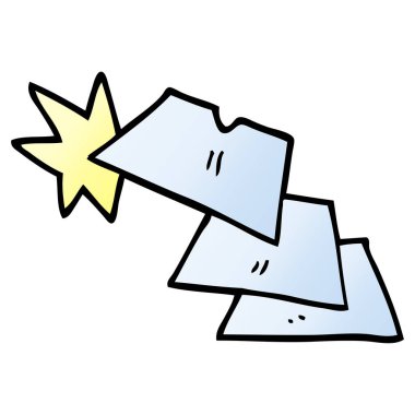 çizgi film doodle parlak razorblades