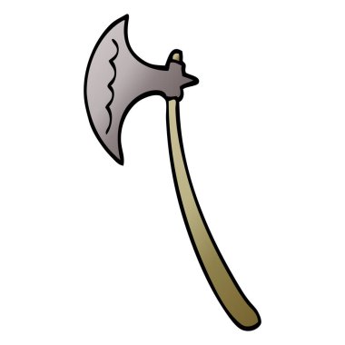 çizgi film doodle Ortaçağ balta