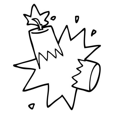 çizim karikatür dinamit