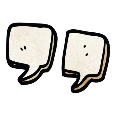 çizgi film doodle tırnak işaretleri