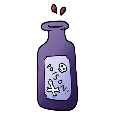 vektör degrade illüstrasyon karikatür zehir