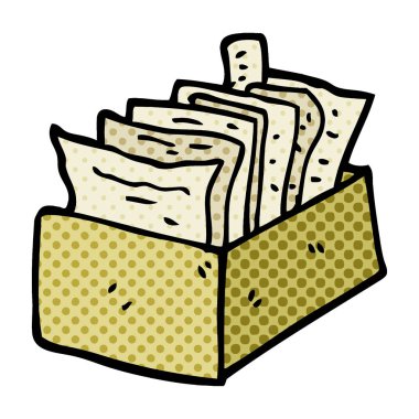 çizgi film kutusu dosyaların doodle