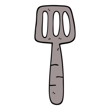 çizgi film doodle gıda spatula