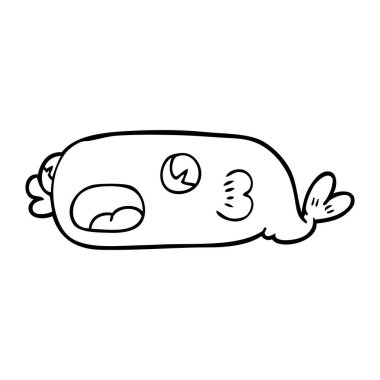 çizim karikatür bir balık