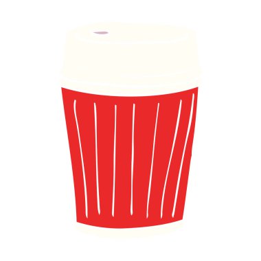 çizgi film doodle kahve almak