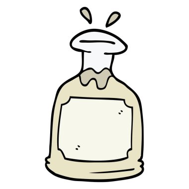 çizgi film doodle cam sürahi