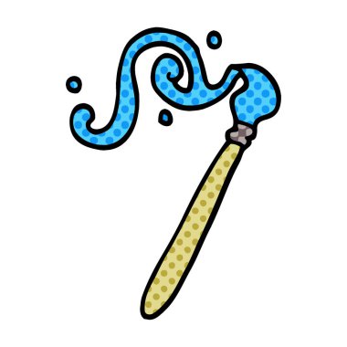 çizgi film doodle boya fırçası