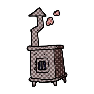 çizgi film doodle ahşap brülör