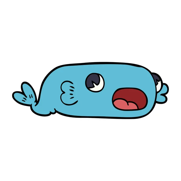 Cartoon Doodle Fish — Stock Vector