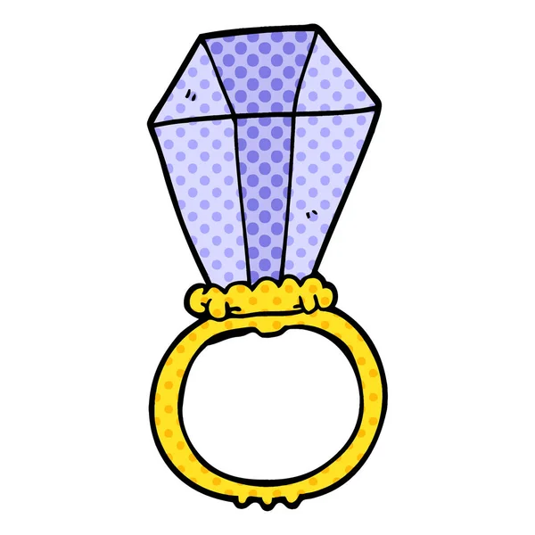 Anello Aggancio Doodle Cartone Animato — Vettoriale Stock