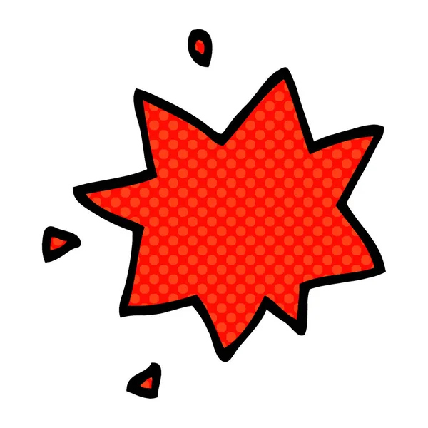 Cartoon Doodle Exploze Symbol — Stockový vektor