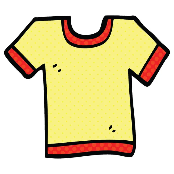 Fumetto Stile Cartone Animato Tee Shirt — Vettoriale Stock
