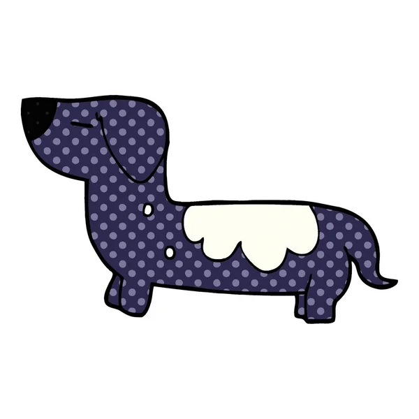 Zeichentrickkritzelhund Vektor Illustration — Stockvektor