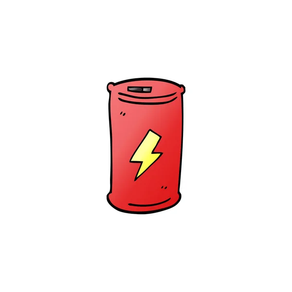 Cartoon Doodle Energy Drink — Stockvektor