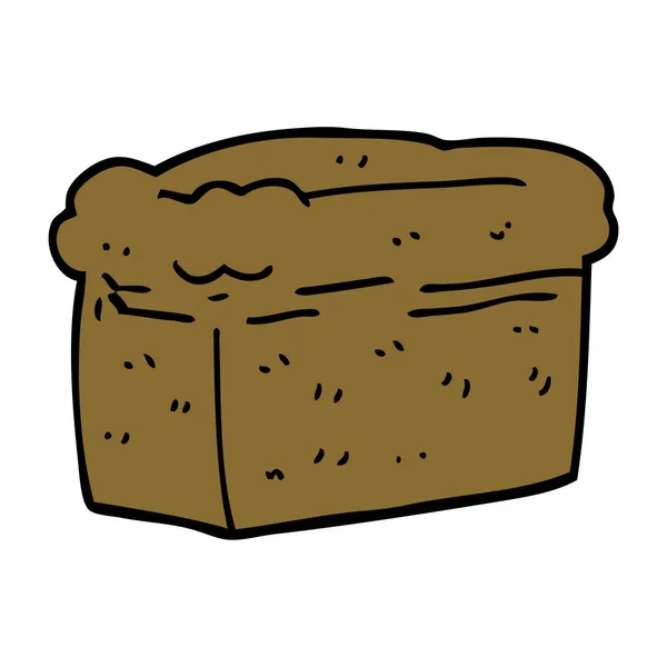 Cartoon Doodle Loaf Bread — Stock Vector