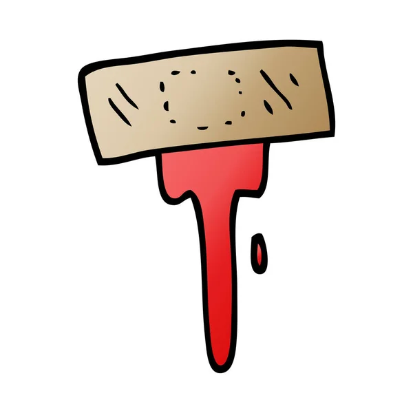Cartoon Doodle Medical Sticking Plaster — Stock Vector