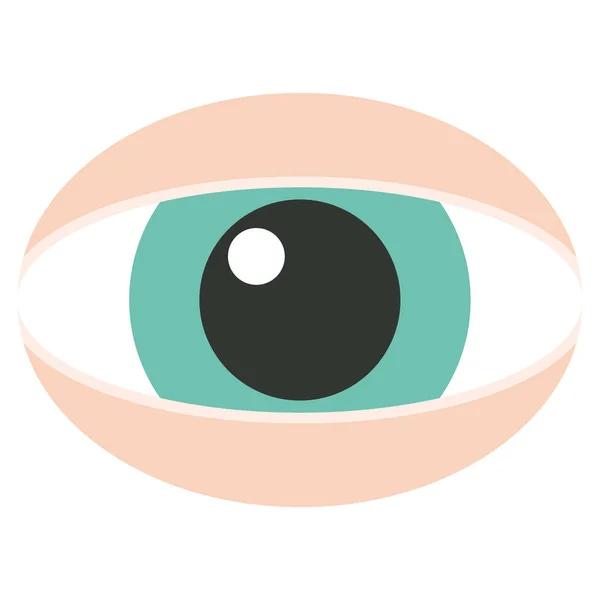Vytřeštěné Oči Grafický Vektorový Obrázek Ikony — Stockový vektor