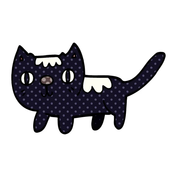 Cartoon Doodle Little Cat — Stock Vector