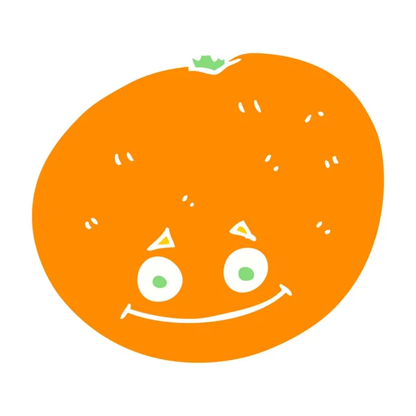 Illustration Couleur Plate Orange — Image vectorielle