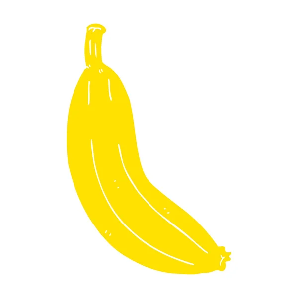 Flache Farbe Stil Cartoon Banane — Stockvektor