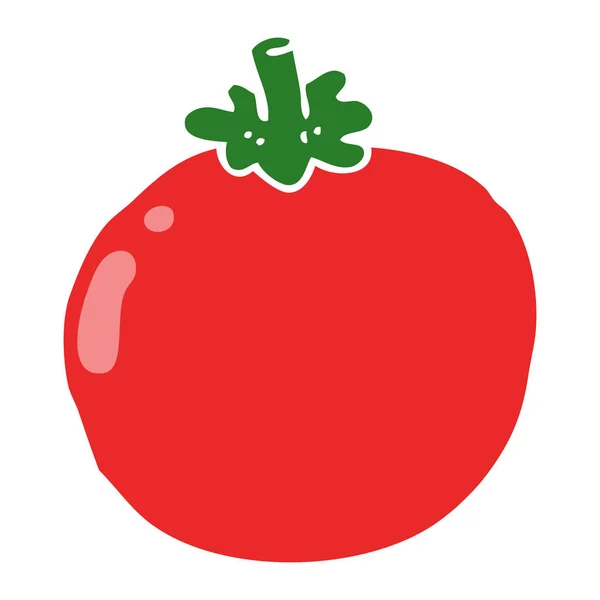 Gaya Datar Kartun Tomato - Stok Vektor