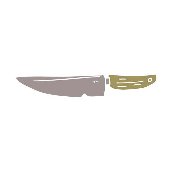 Dessin Animé Doodle Couteau Cuisine — Image vectorielle