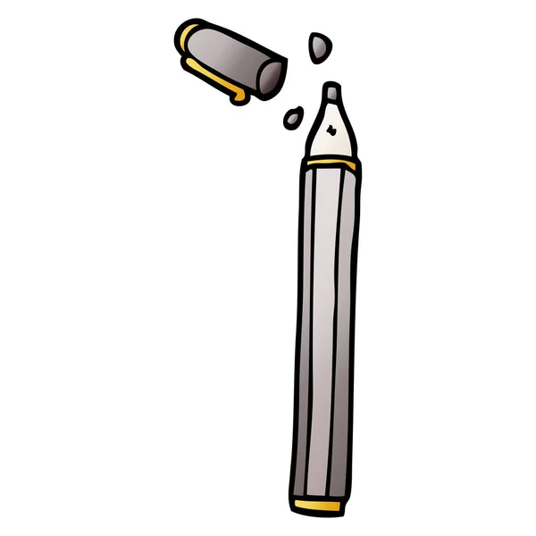 Dessin Animé Doodle Stylo Bureau — Image vectorielle