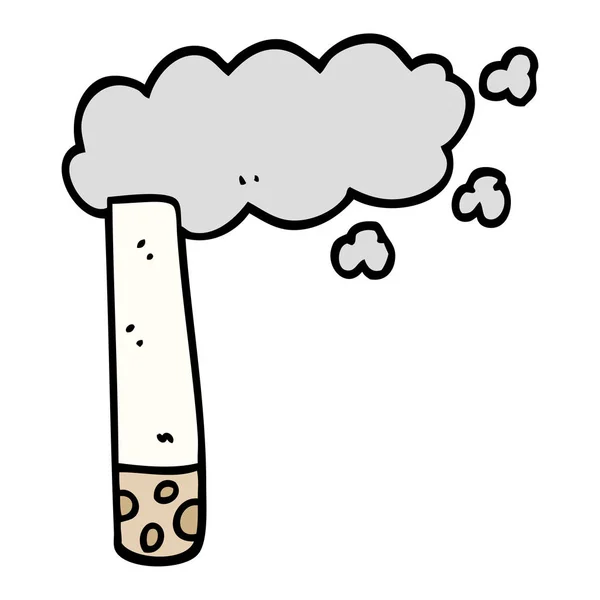 Hand Getrokken Doodle Stijl Cartoon Sigaret — Stockvector