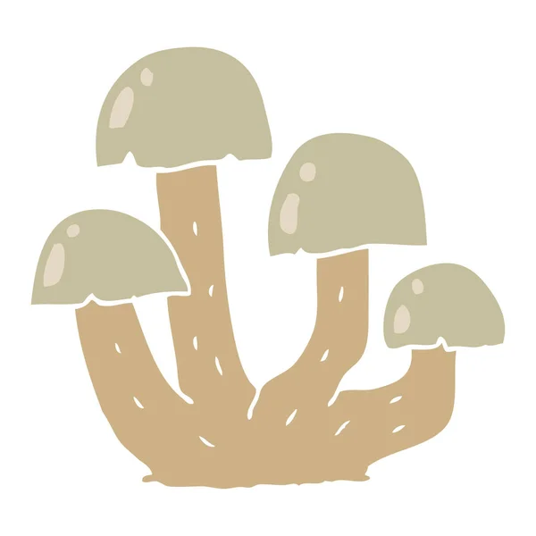 平彩型动画片蘑菇 — 图库矢量图片