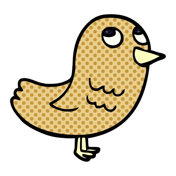 Zeichentrick Doodle Gartenvogel — Stockvektor