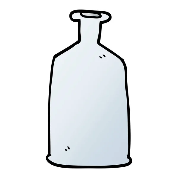 Мультяшна Каракуля Прозора Скляна Пляшка — стоковий вектор