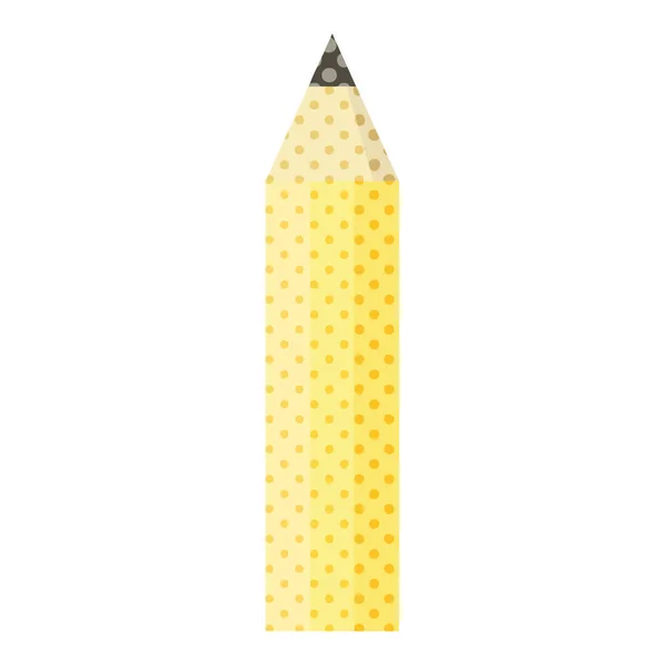 Flachfarbige Illustration Eines Bleistifts — Stockvektor