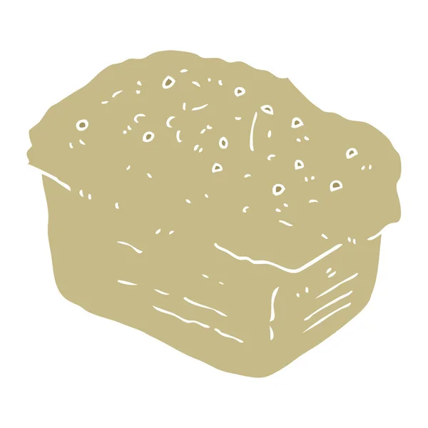 Плоска Кольорова Ілюстрація Хліба — стоковий вектор