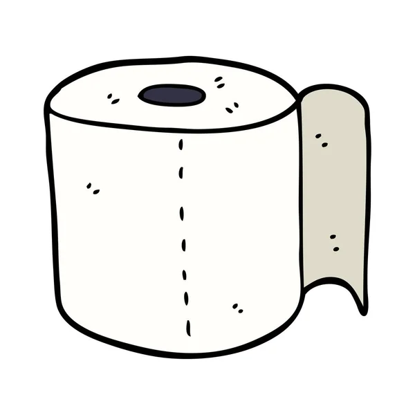 Karikatur Doodle Toilettenrolle — Stockvektor