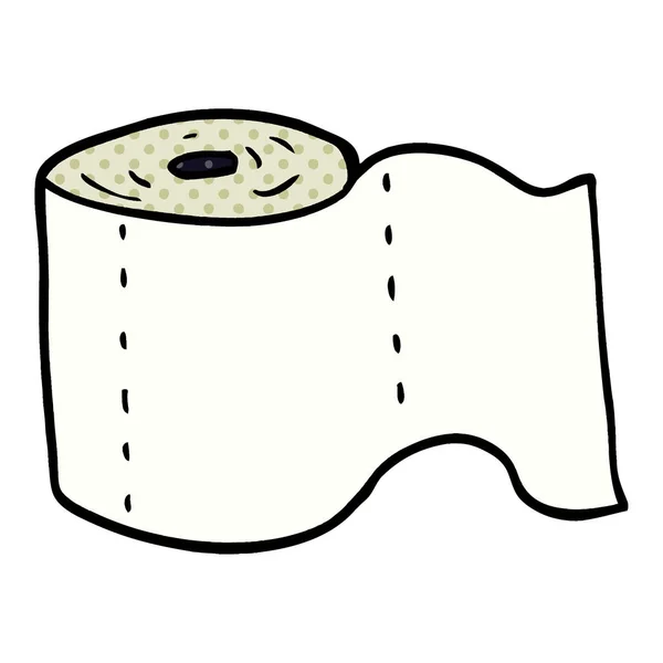 Cartoon Doodle Toilet Roll — Stockvector