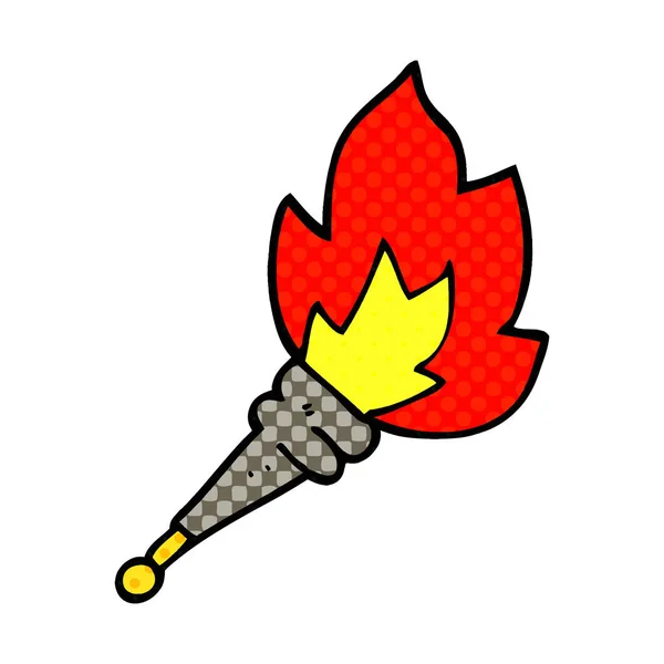 Мультипликационный Факел — стоковый вектор