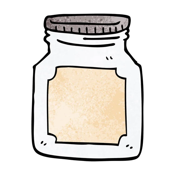 Cartoon Doodle Storage Jar — Stock Vector