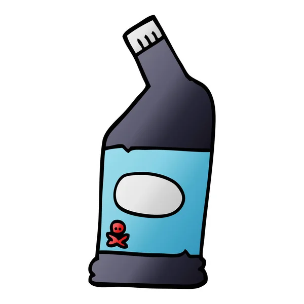 Γελοιογραφία Doodle Καθαριστικό Χλωρίνη — Διανυσματικό Αρχείο