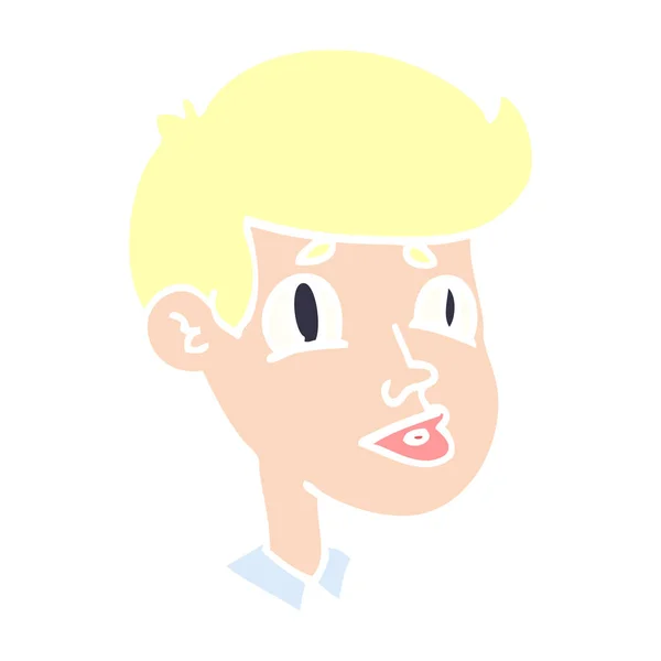 Doodle Kreslené Obličeje Chlapce — Stockový vektor