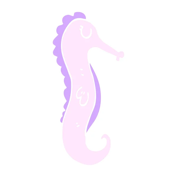 Cartoon Doodle Sea Horse — Stock Vector