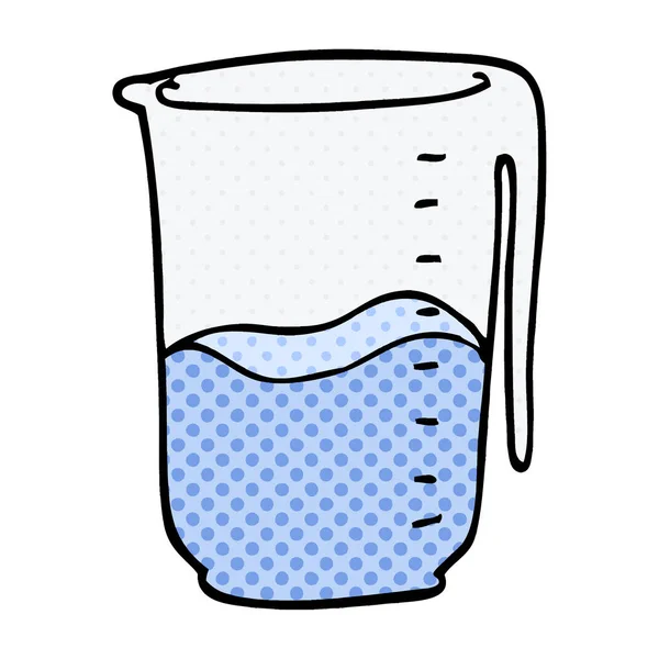 卡通涂鸦水罐矢量插图 — 图库矢量图片