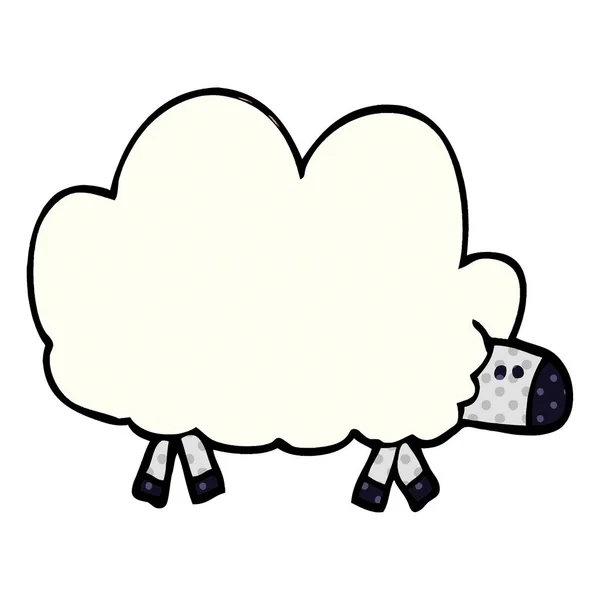 Cartoon Doodle Sheep — Stock Vector