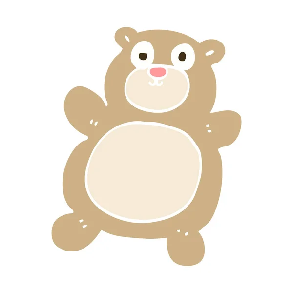 平板彩色例证动画片泰迪熊 — 图库矢量图片