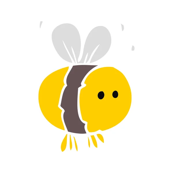 Плоска Кольорова Ілюстрація Бджіл — стоковий вектор