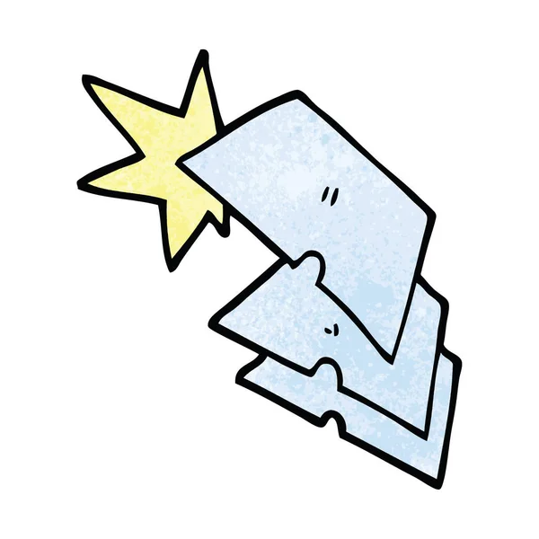 Cartoon Doodle Shiny Razorblades — Stock Vector