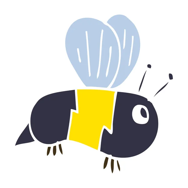 Cartoon Doodle Bumble Bee — Stockvector