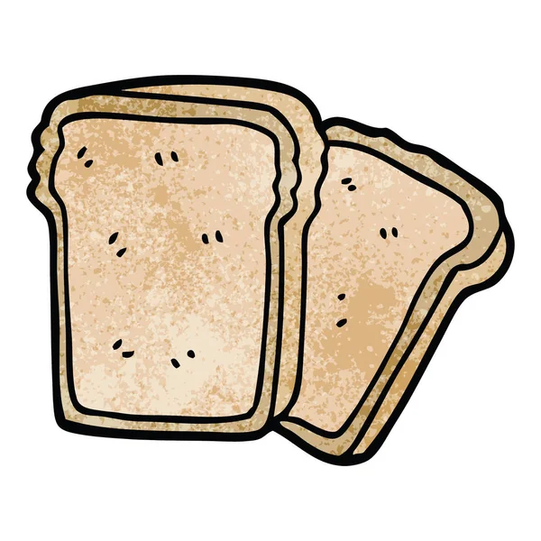 Cartoon Doodle Slices Bread — Stock Vector