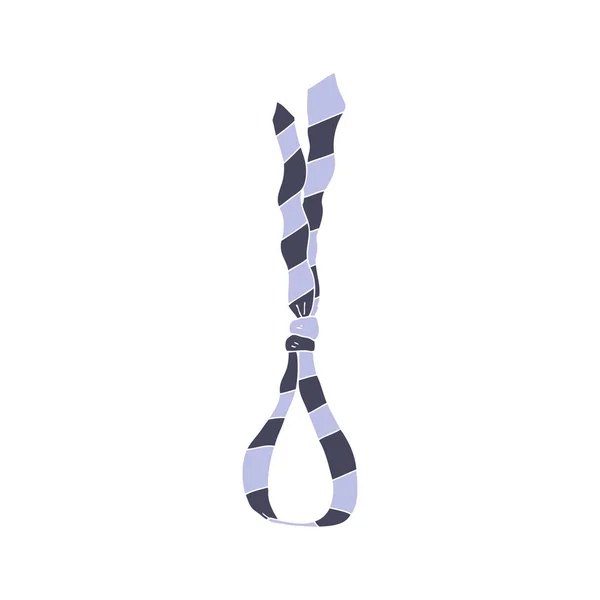Illustration Couleur Plate Cravate Affaires Comme Nœud Coulant — Image vectorielle