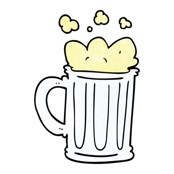 Caneca Desenho Animado Caneca Cerveja —  Vetores de Stock